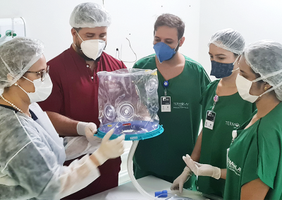 Capacete Elmo beneficia pacientes de hospitais estaduais do interior cearense