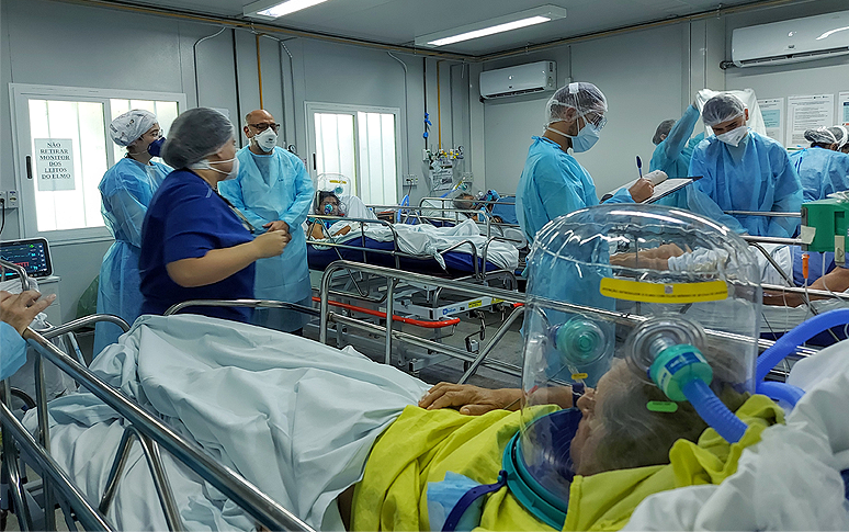 Hospital de Messejana destina leitos exclusivos para pacientes com capacete Elmo; unidades reduzem em 60% necessidade de intubação