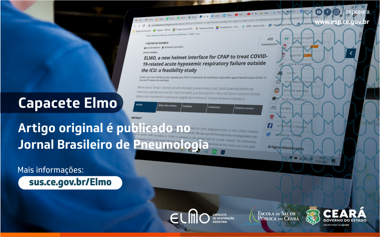 Artigo original sobre capacete Elmo é publicado no Jornal Brasileiro de Pneumologia
