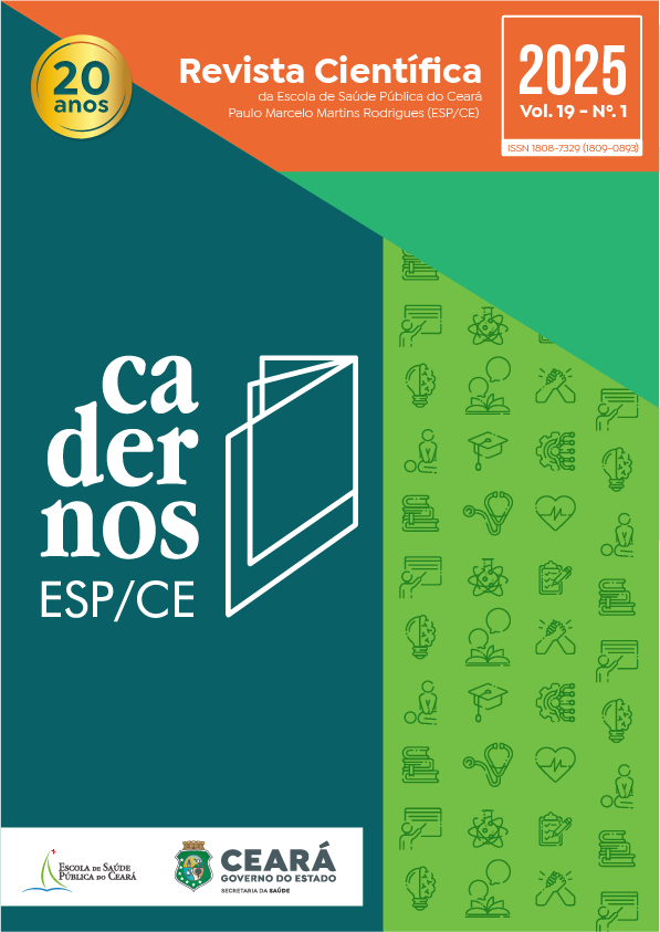 					View Vol. 19 No. 1 (2025): Cadernos ESP - Revista Cientí­fica da Escola de Saúde Pública do Ceará
				